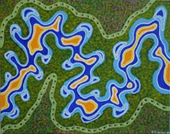 Painting: Footprints on the Georges River